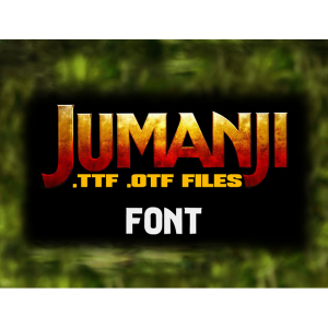 Jumanji Font, Cricut Font, Fonts Download, Font Digital, Font Script, True Type Font, Install PC Mac, TTF OTF Files, Real Fonts