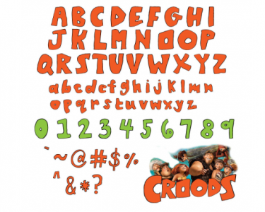 The Croods Font SVG Alphabet Clipart Png Flintstones Family Early man Stone Age Caveman IceAge Print Cut Cricut Silhouette Brother