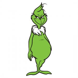 Grinch Full Body Face SVG Free Downlaod