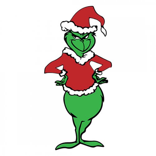Grinch Christmas Custom Pajama Body Head Face Hands SVG Free Download