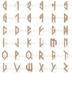 Blocks Font SVG Alphabet Letter Number Block SVG PDF PNG DXF