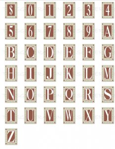 Picture Frame Alphabet Font SVG Square Letter Png Pdf Dxf