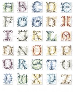 Flower Ivy Font SVG Alphabet Letter Svg Png Pdf Dxf