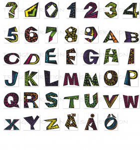 Mexican Font SVG Maya Inka Tacos Alphabet Letter Number Svg Png Pdf Dxf
