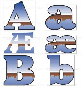 Alaska Icy Lake Normal Italic Font Alphabet Letter Number Symbol Svg Png Pdf Dxf