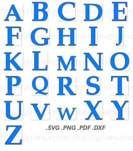 Freedom Font SVG Alphabet Letter only Svg Png Pdf Dxf